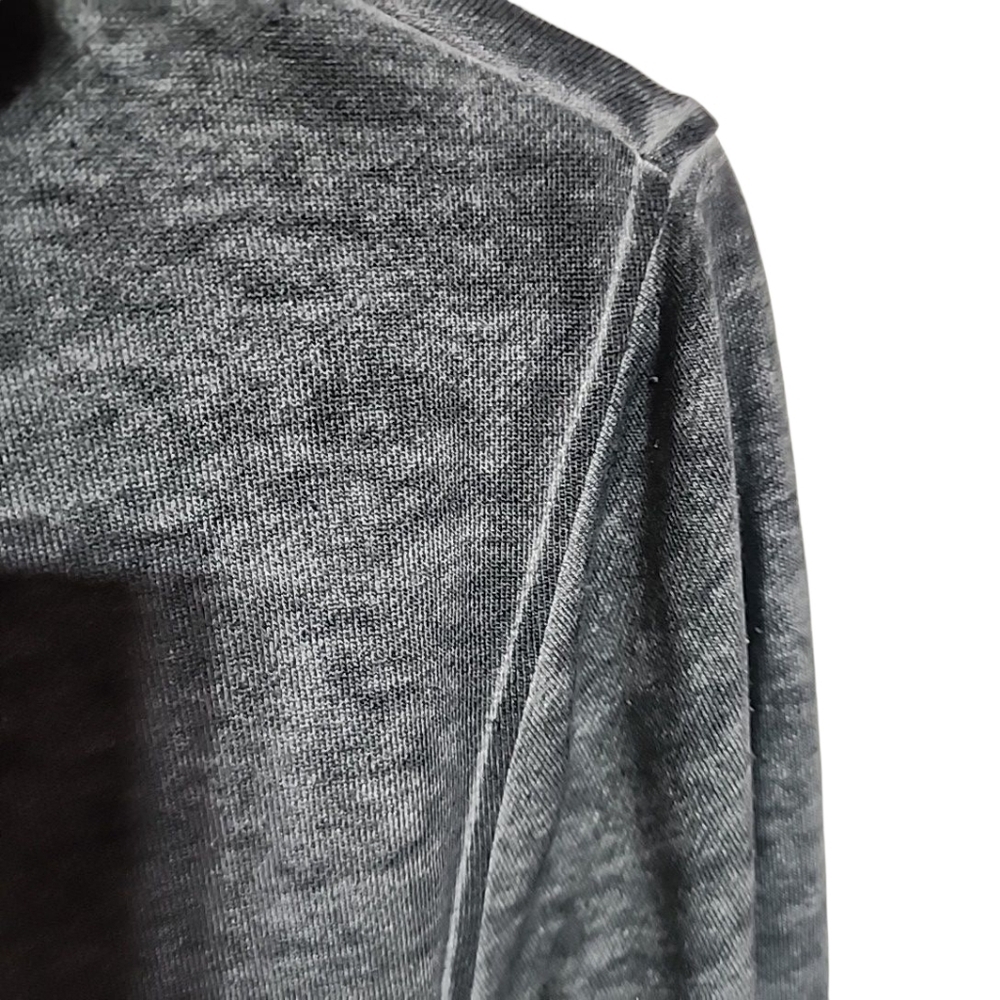 Hard Rock Hollywood, Fl  Hoodie Sweatshirt Mens Large  Gray Full Zip Distressed - Picture 3 of 5